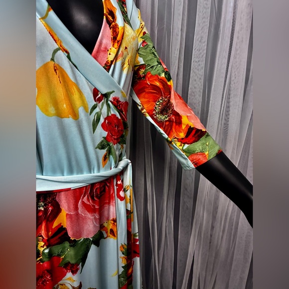Love Kuza Floral Long Sleeve Maxi Dress - Picture 5 of 7